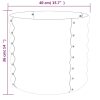 Vaso/floreira de jardim aço revestido a pó 40x40x36 cm cinza - Image 4