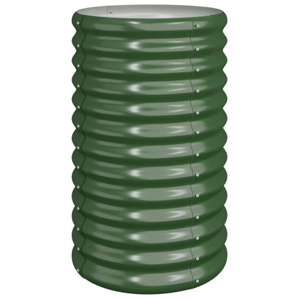 Vaso/floreira de jardim aço revestido a pó 40x40x68 cm verde - Image 2