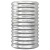 Vaso/floreira de jardim aço revestido a pó 40x40x68 cm prateado - Image 3