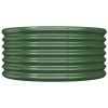 Vaso/floreira de jardim aço revestido a pó 80x80x36 cm verde - Image 3