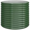 Vaso/floreira de jardim aço revestido a pó 80x80x68 cm verde - Image 2