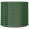 Vaso/floreira de jardim aço revestido a pó 80x80x68 cm verde - Image 3