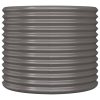 Vaso/floreira de jardim aço revestido a pó 80x80x68 cm cinza - Image 3