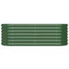 Vaso/floreira de jardim aço revestido a pó 114x40x36 cm verde - Image 3