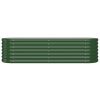 Vaso/floreira de jardim aço revestido a pó 152x40x36 cm verde - Image 3