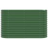 Vaso/floreira de jardim aço revestido a pó 114x40x68 cm verde - Image 3