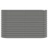 Vaso/floreira de jardim aço revestido a pó 114x40x68 cm cinza - Image 3