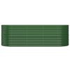Vaso/floreira de jardim aço revestido a pó 224x80x68 cm verde - Image 3