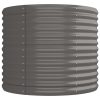 Vaso/floreira de jardim aço revestido a pó 224x80x68 cm cinza - Image 4