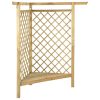 Pérgola de canto com banco 166x81x174 cm pinho impregnado - Image 2