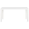 Mesa de jardim 150x90x72 cm PP branco - Image 2