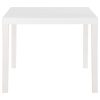 Mesa de jardim 150x90x72 cm PP branco - Image 3