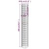 Canteiro elevado/cesto gabião 4 pcs Ø30x50/100/150/200 cm - Image 8