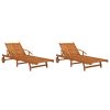 Espreguiçadeiras 2 pcs madeira de acácia maciça (2x316731) - Image 2