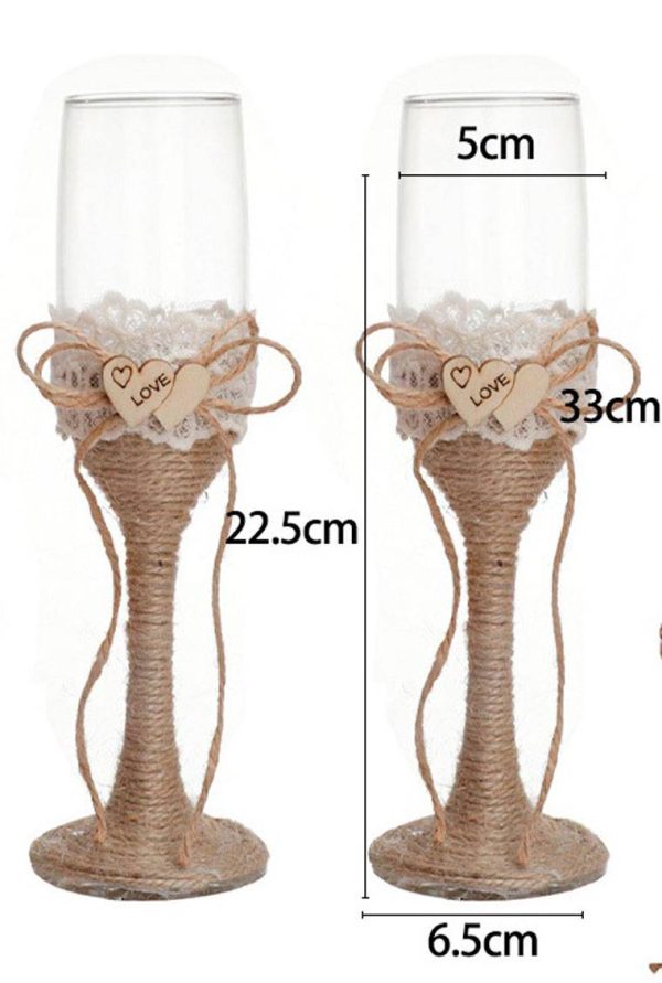 SET 2 COPAS CRISTAL BODA KRAFT - Image 2