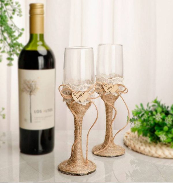 SET 2 COPAS CRISTAL BODA KRAFT - Image 4