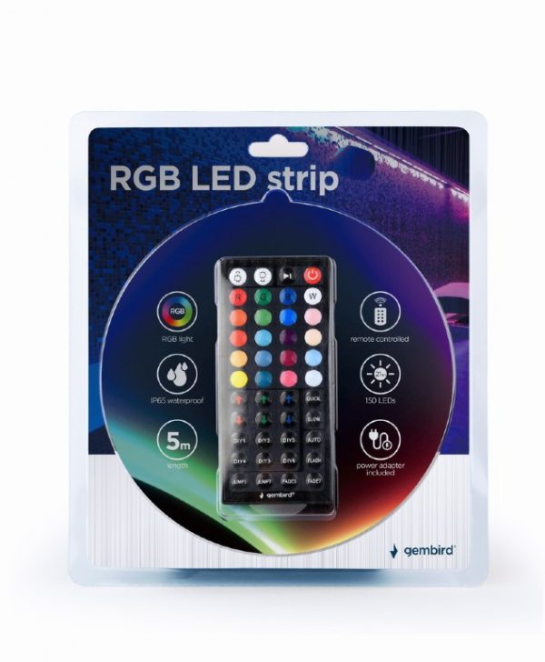 TIRA LED RGB  GEMBIRD + CONTROLADOR 5M IP65 + MANDO - Image 7