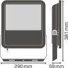 Ledvance Foco Projetor LED 125W 15000Lm 4000K 100 x 100º IP65 - Image 2