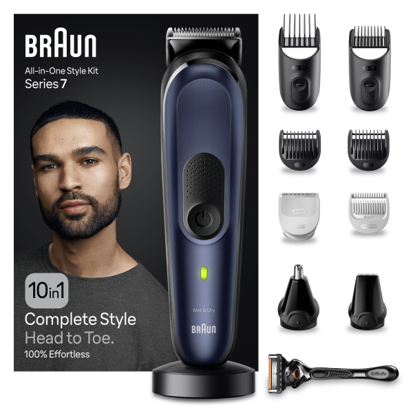BARBERO/CORTAPELO BRAUN MGK7421 10EN1 C/CUCHILLA+NARICERO - Image 3