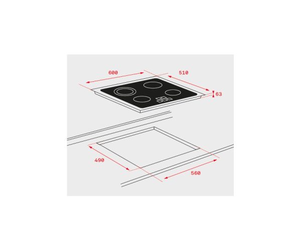VITROCERAMICA TEKA TB6310 3F.S/MARCO 40239034 (contract) - Image 2