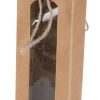 BOLSA PARA BOTELLA DE VINO KRAFT CON VENTANA