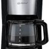 CAFETERA ELECTRICA 12 TAZAS 1.5L - INOX - JARRA DE CRISTAL CON TEMPORIZADOR