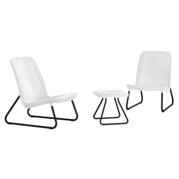 Keter Mobiliário de jardim 3 pcs Rio branco 218155 - Image 2