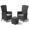 Keter Conjunto de jantar para jardim 3 pcs Vermont grafite 231692 - Image 2