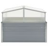 Estufa 100x100x85 cm aço galvanizado cinzento - Image 3