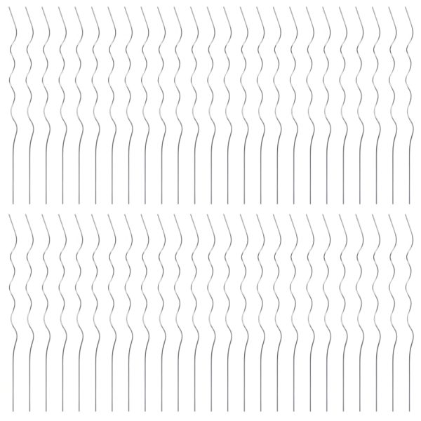 Suportes para plantas em espiral 50 pcs 110 cm aço galvanizado - Image 3
