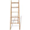 Escada toalheiro dupla com 5 degraus, bambu, 50x160 cm - Image 2