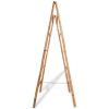Escada toalheiro dupla com 5 degraus, bambu, 50x160 cm - Image 3
