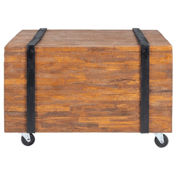Mesa lateral em teca 60x60x38 cm - Image 2
