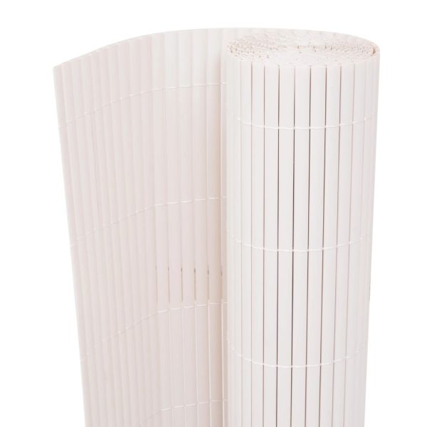 vidaXL Cerca de jardim dupla face 150x300 cm branco