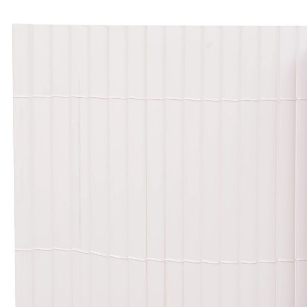 vidaXL Cerca de jardim dupla face 150x300 cm branco - Image 3