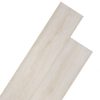 Tábuas soalho PVC não-autoadesivo 5,26 m² 2 mm carvalho branco