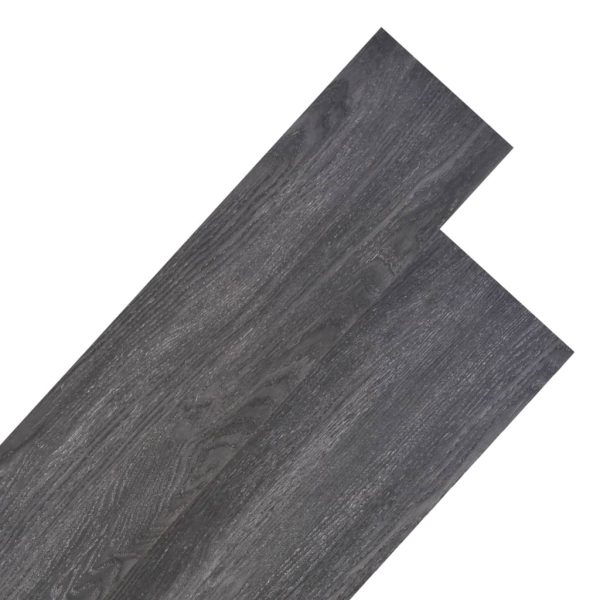Tábuas soalho PVC não-autoadesivo 5,26 m² 2 mm preto e branco