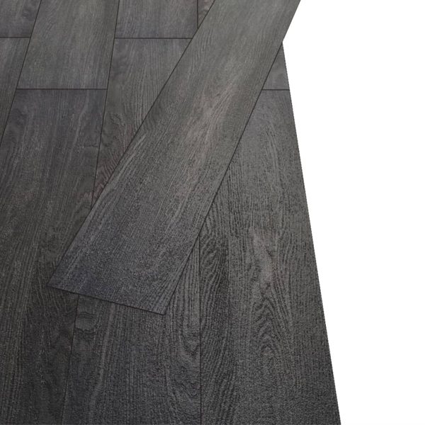 Tábuas soalho PVC não-autoadesivo 5,26 m² 2 mm preto e branco - Image 3