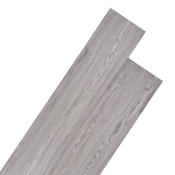 Tábuas soalho PVC não-autoadesivo 5,26 m² 2 mm cinzento-escuro