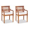 4 pcs conjunto lounge jardim c/ almofadões madeira teca maciça - Image 2