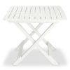 Conjunto bistrô para jardim 3 pcs plástico branco - Image 2