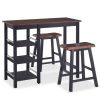 Conjunto de bar 3 pcs MDF preto - Image 2