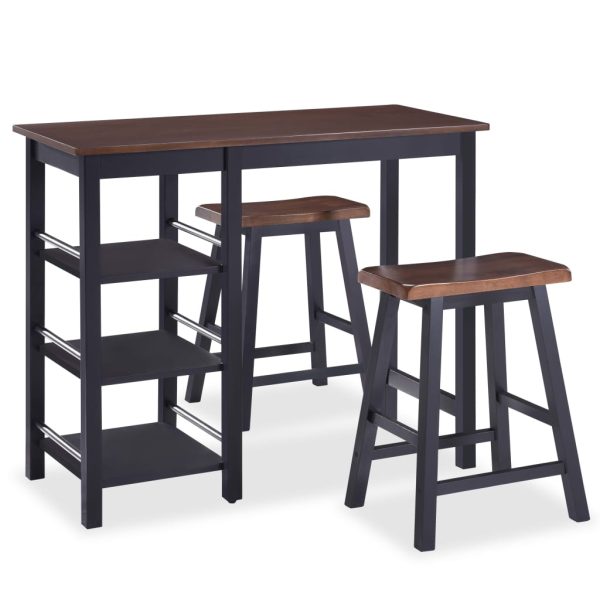Conjunto de bar 3 pcs MDF preto - Image 2