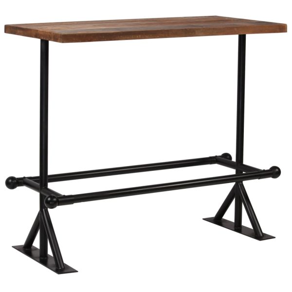 Conjunto de bar 5 pcs madeira recuperada maciça - Image 2