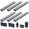 Canais de drenagem 6 pcs aço galvanizado 6 m
