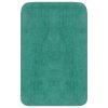 Conjunto tapetes de casa de banho 3 pcs tecido turquesa - Image 2