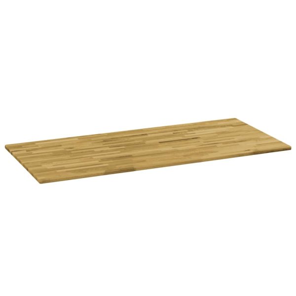 Tampo de mesa madeira carvalho maciça retangular 23 mm 120x60cm - Image 2