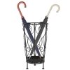 Suporte para guarda-chuvas estilo vintage metal 26x46 cm preto - Image 3