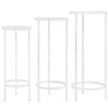 Suporte para plantas 3 pcs estilo vintage metal antigo branco