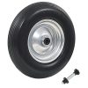 Roda de carrinho de mão com eixo PU sólido 4.00-8 390 mm